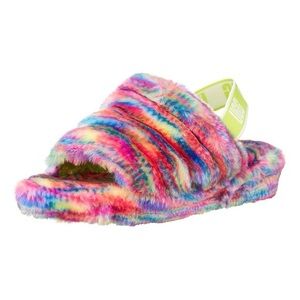 Ugg Fluff Pixelate Slingback Slippers